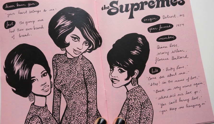 今週のzine レトロ ポップ パワフル 60年代ガール グループの魅力ぎっしり クラシカル イラストレーションジン Girl Groups Of The Sixties Heaps