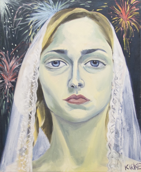 Kirke, Jemima, Self-portrait as a Bride #1, 2015, Oil on canvas, 22 x 18 inches