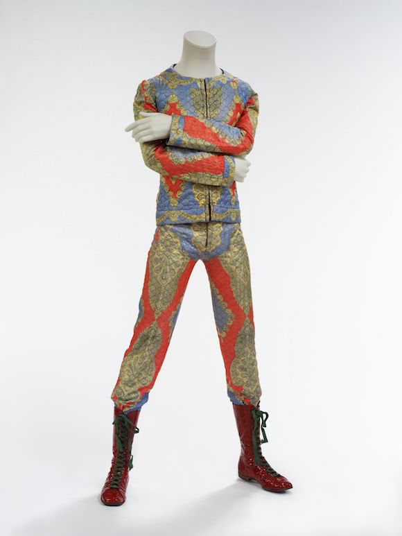 Quilted two-piece suit, 1972