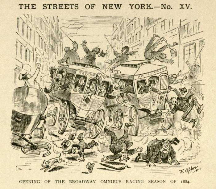 “The Streets of New York”, 1884